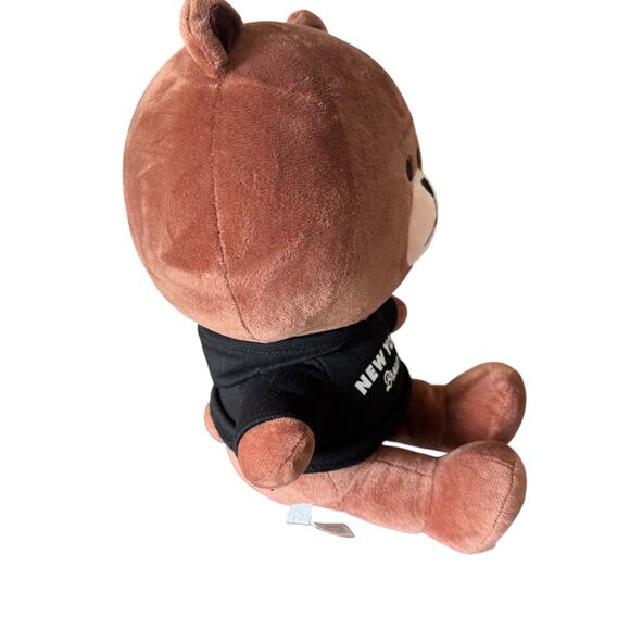 LINE Friends Brown Bear Plush Stuffed Toy NYC Hoodie 12” Limited Edition - Picture 6 of 12